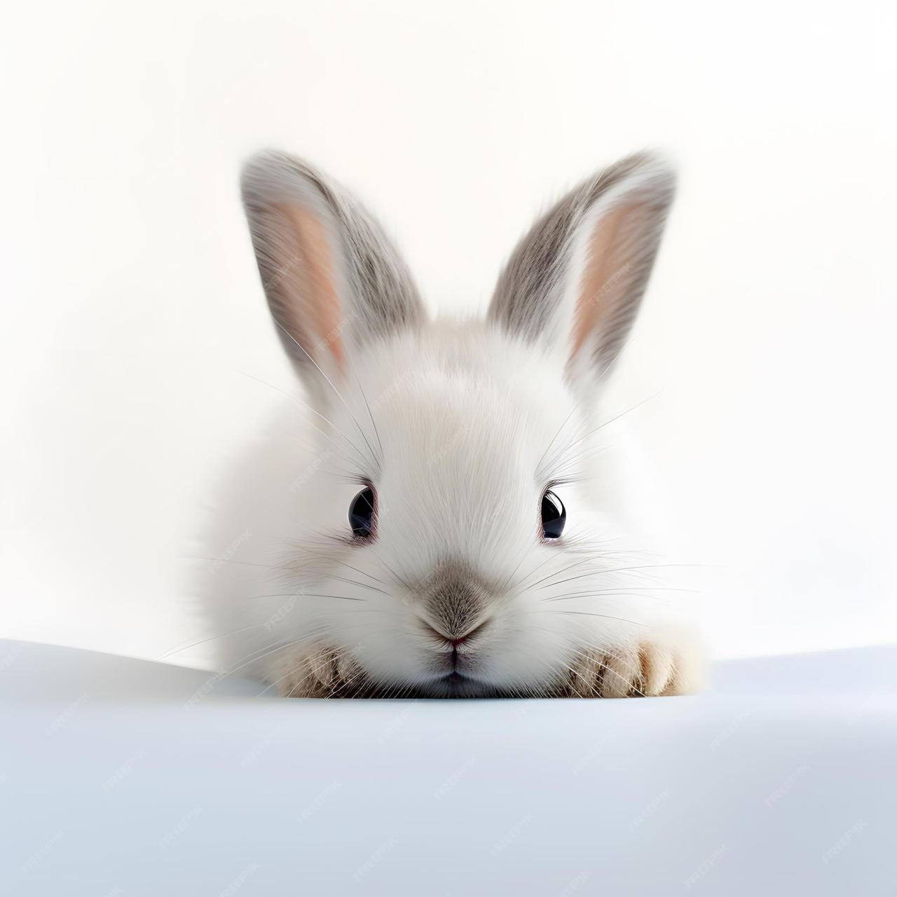 Premium AI Image | shy rabbit